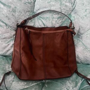 Brown Leather Shoulder Bag
